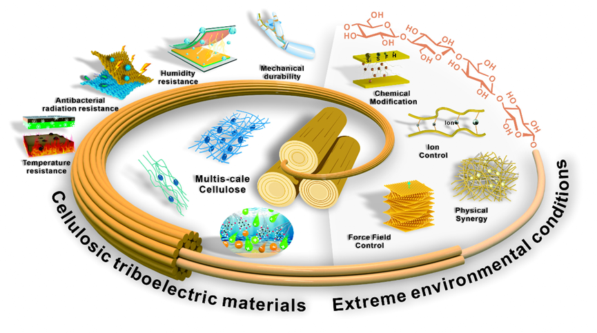 纖維素摩擦電材料用于極端環境能(néng)量收集